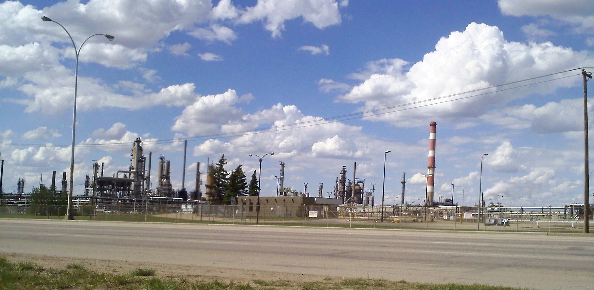 Strathcona refinery industrial facility in Alberta.
