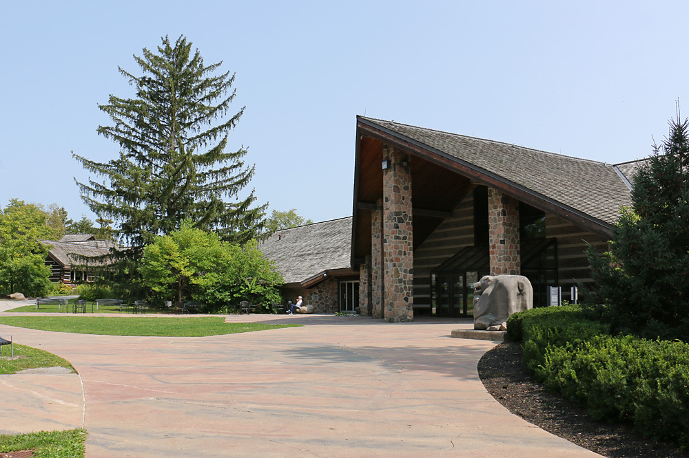 Entrance of the McMichael Canadian Art Collection gallery in Kleinburg in 2023.