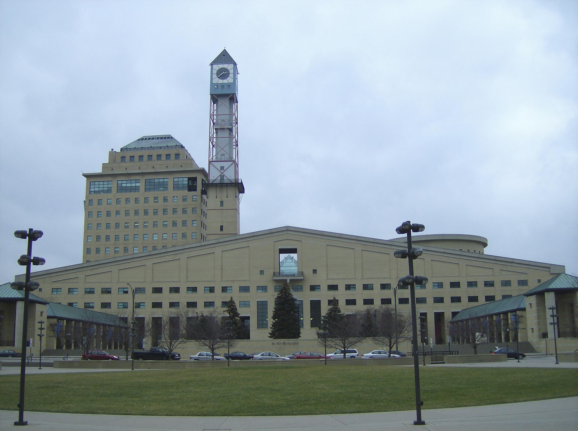 Mississauga City Hall building in Ontario.