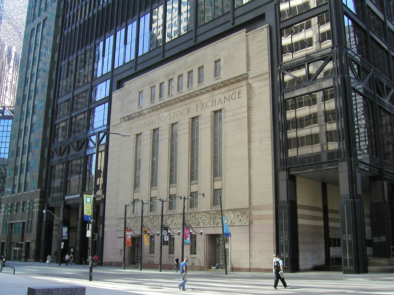 Exterior of the Toronto Stock Exchange building in Toronto