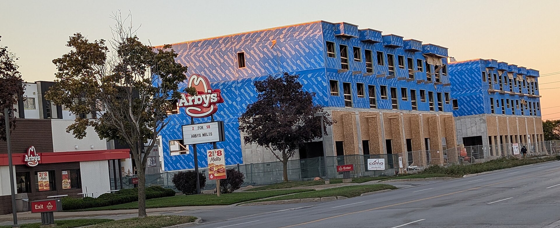 Residential construction on Welland Avenue in St. Catharines, Ontario, on October 18, 2026.