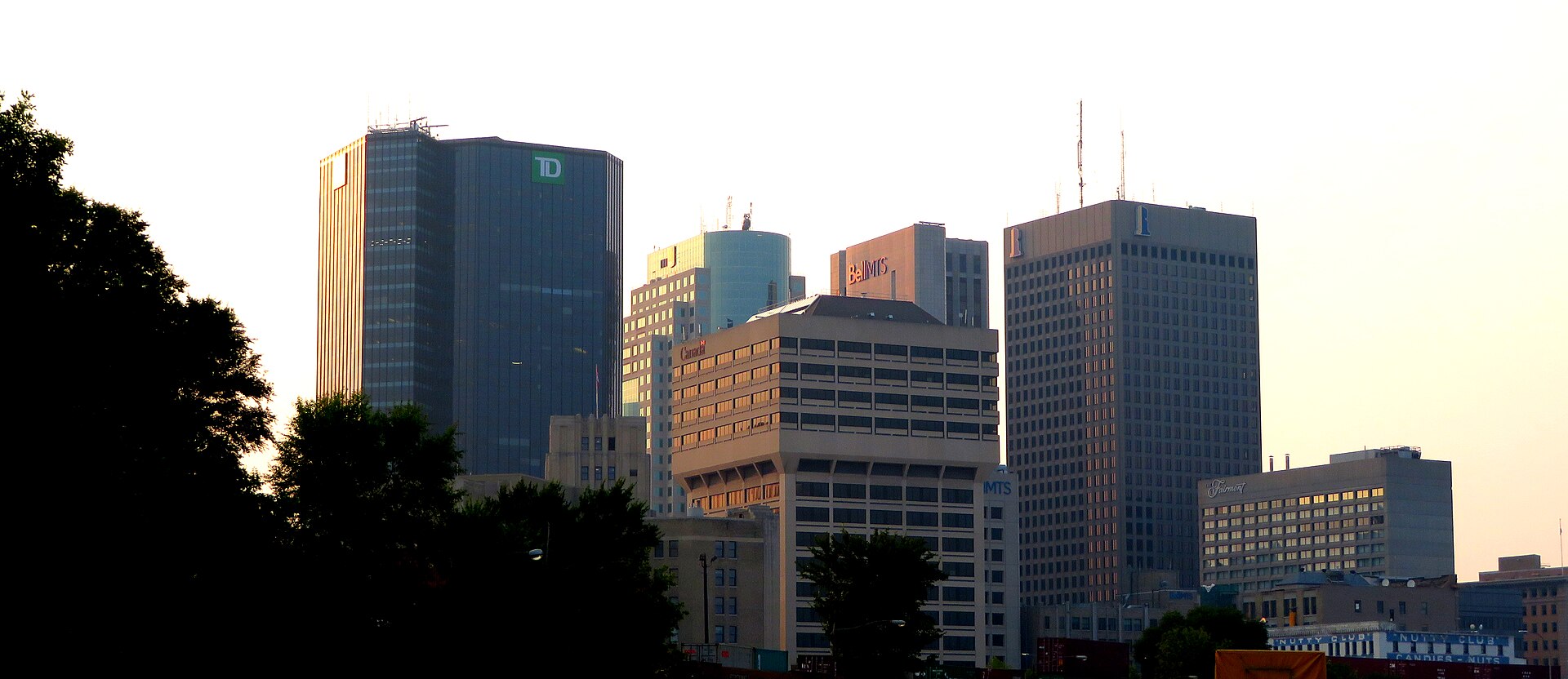 City skyline of Winnipeg, Manitoba