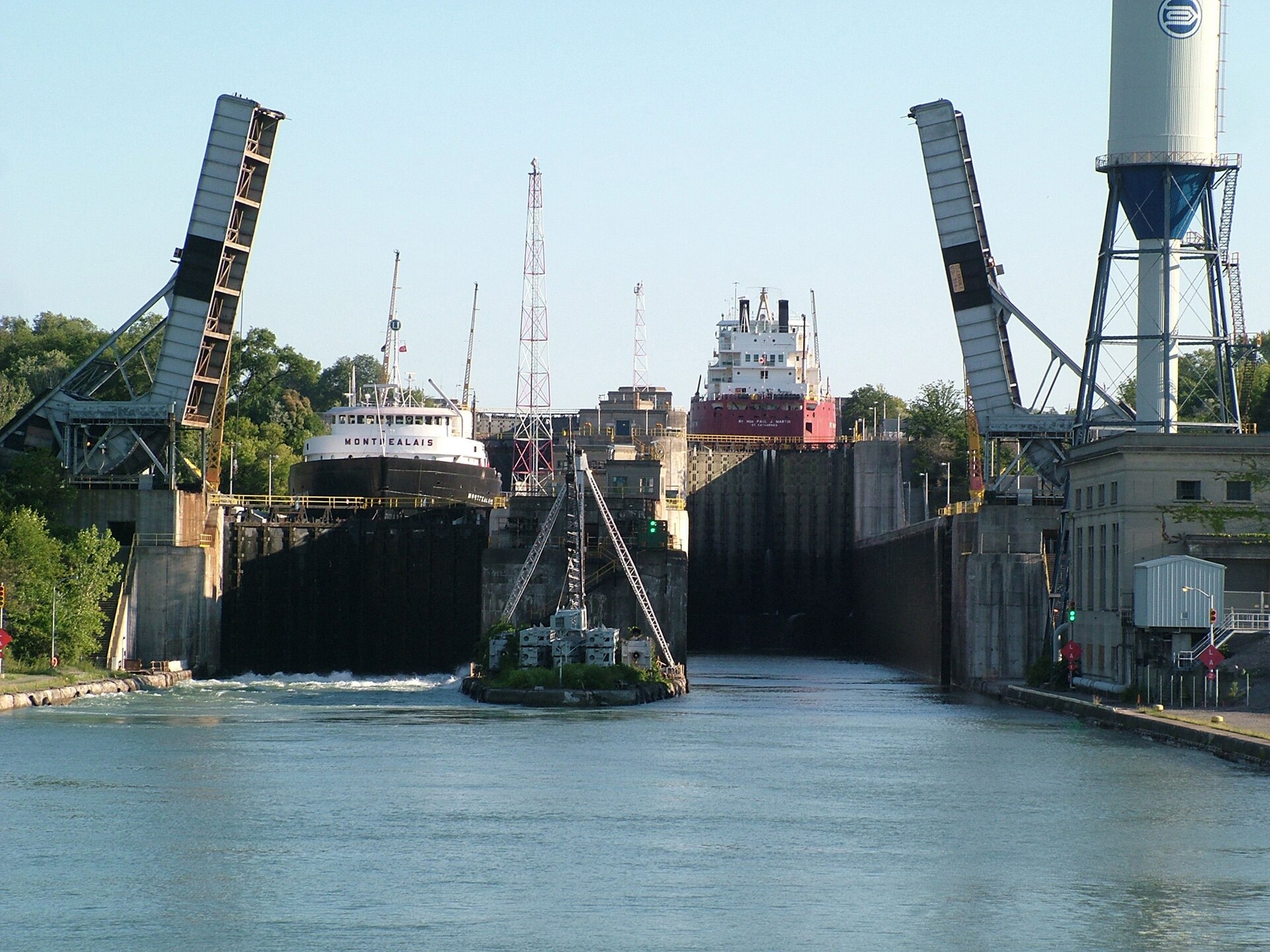 Railway bridge over the Welland Canal in Ontario