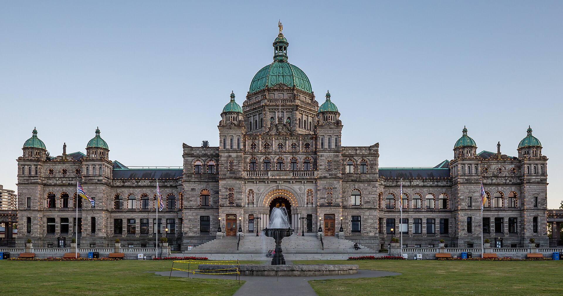 British Columbia's Parliament Buildings in Victoria photographed in 2018.